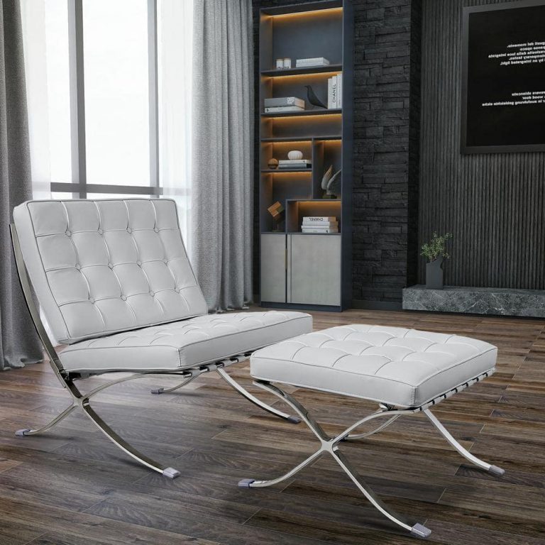 Barcelona Chair White