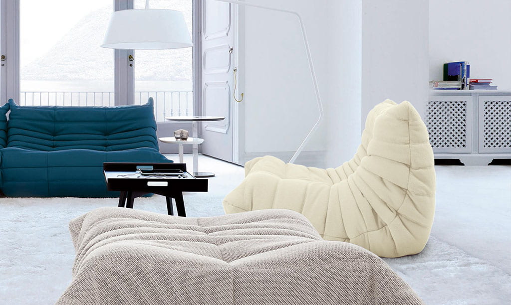 Caterpillar Sofa Couch Fiber Leather Orange – CurverK